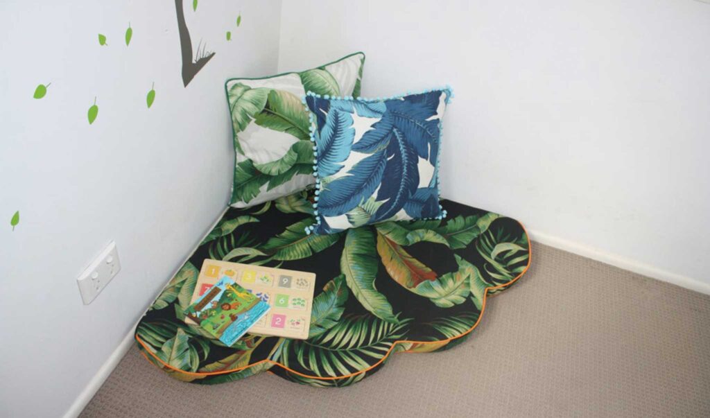 flower floor cushion pillow for kids reading nook or corner